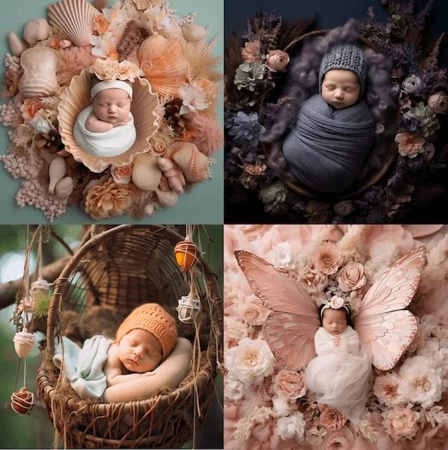 Newborn baby photography example